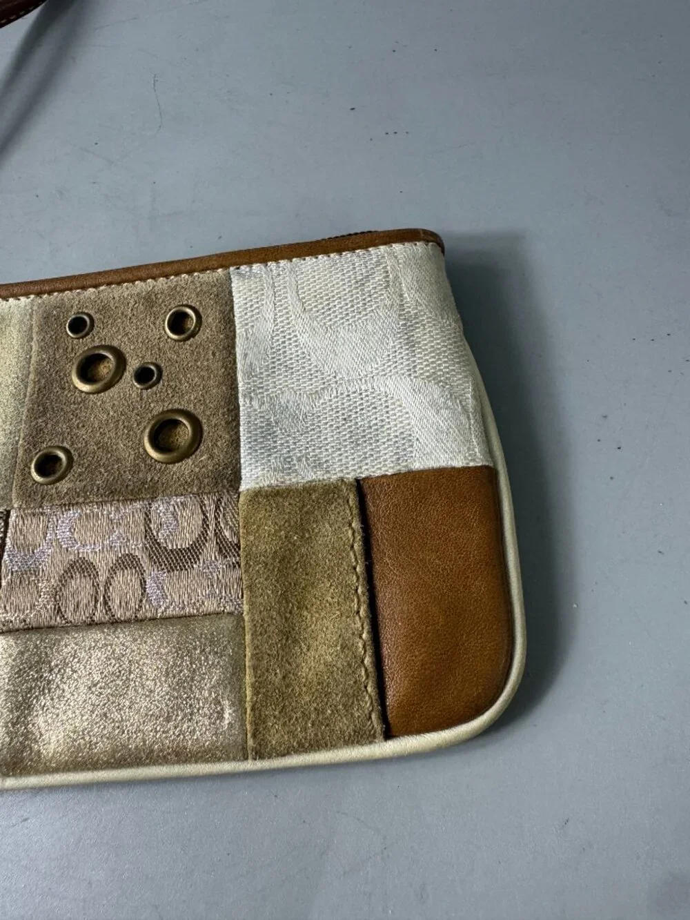Authentic Vintage Coach Patchwork Wristlet
